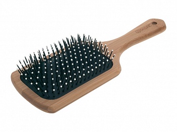 Щетка массажная DEWAL BAMBOO деревянная с плоской ручкой