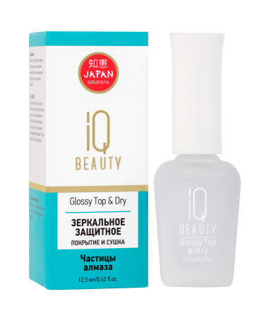 Зеркальное защитное покрытие и сушка IQ BEAUTY Glossy Top & Dry 12,5м 