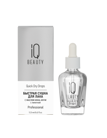 Быстрая сушка для лака IQ BEAUTY Quick Dry Drops с маслом Инка-Инчи 12,5 мл 