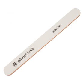 Пилка для ногтей стандартная белая Mylar 180/240 Planet Nails