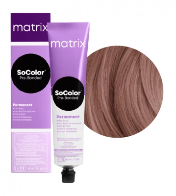 Краска для волос Matrix SoColor Pre-Bonded 506M темный блондин мокка 100 % покрытие седины 90 мл 