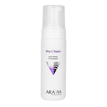 Крем-пенка ARAVIA очищающая Vita-C Foaming, 160 мл 