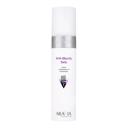 Тоник ARAVIA с фруктовыми кислотами AHA - Glycolic Tonic, 250 мл 