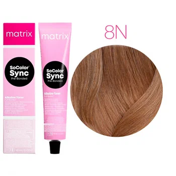 Краска для волос Matrix SoColor Sync Pre-Bonded 8N светлый блондин 90 мл 