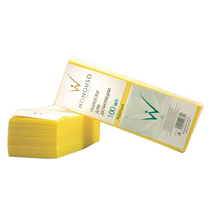 Полоски для депиляции ITALWAX 7х20 100 шт жёлтые 