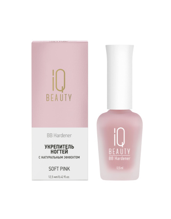 Укрепитель IQ BEAUTY BB Hardener Soft Pink с натуральным эффектом тонирующий 12,5 мл 