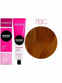 Краска для волос Matrix SoColor Pre-Bonded 7BC блондин коричнево-медный 90 мл 