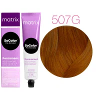 Краска для волос Matrix SoColor Pre-Bonded 507G блондин золотистый 100% покрытие седины 90 мл 