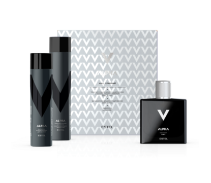 Набор мужской ESTEL ALPHA "Наш. Храбрый" (шампунь + бальзам д/волос + одеколон ALPHA СВЕТ) 