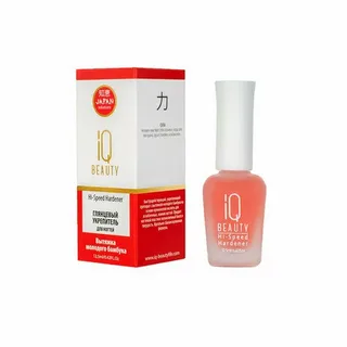 Глянцевый укрепитель ногтей IQ BEAUTY Hi-Speed Hardener, 12.5 мл 