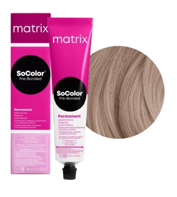 Краска для волос Matrix SoColor Pre-Bonded 9AV очень светлый блондин пепельно-перламутровый 90 мл 