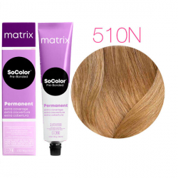 Краска для волос Matrix SoColor Pre-Bonded 510N очень светлый блондин натуральный 100% покрытие седины 90 мл 