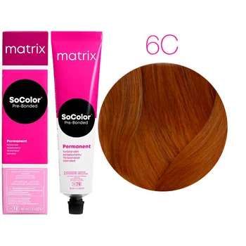 Краска для волос Matrix SoColor Pre-Bonded 6C тёмный блондин медный 90 мл 