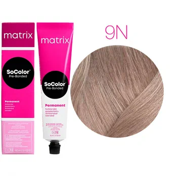 Краска для волос Matrix SoColor Pre-Bonded 9N очень светлый блондин 90 мл 