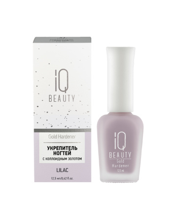 Укрепитель с коллоидным золотом IQ BEAUTY Gold Hardener Lilac 12,5 мл 