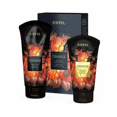 Набор дуэт компаньонов ESTEL ORANGE (пена д/ванны 200 мл + суфле д/тела 150 мл) 