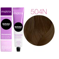 Краска для волос Matrix SoColor Pre-Bonded 504N шатен 100 % покрытие седины 90 мл 