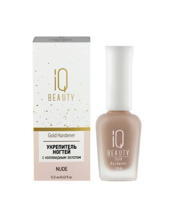 Укрепитель с коллоидным золотом IQ BEAUTY Gold Hardener Nude 12,5 мл 