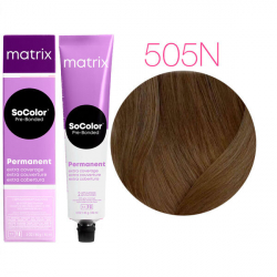 Краска для волос Matrix SoColor Pre-Bonded 505N светлый шатен 100 % покрытие седины 90 мл 