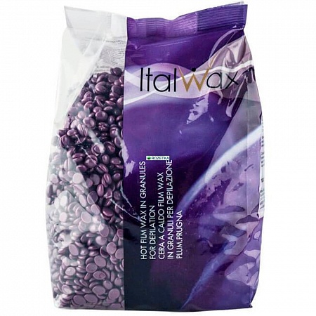 Воск горячий плёночный ITALWAX Слива гранулы 1 кг