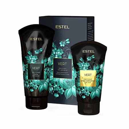 Набор дуэт компаньонов ESTEL VERT (гель д/душа 200 мл + крем хайлайтер д/тела 150 мл) 