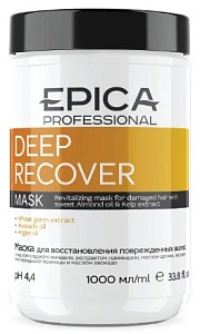 Купить Маска DEEP RECOVER для восстановления поврежденных волос EPICA 1000мл в Москве по низкой цене Маска DEEP RECOVER для восстановления поврежденных волос EPICA 1000мл.