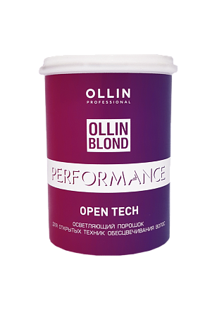 Ollin Blond Performance Open Tech Осветляющий порошок для открытых техник обесцвечивания волос, 500 г