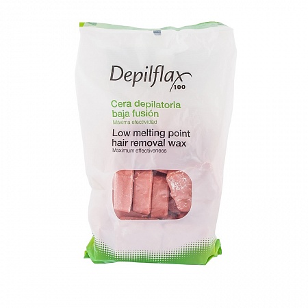 Горячий воск брикеты Depilflax Розовый 1 кг