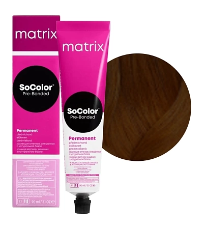 Краска для волос Matrix SoColor Pre-Bonded 6NW натуральный тёплый тёмный блондин 90 мл 