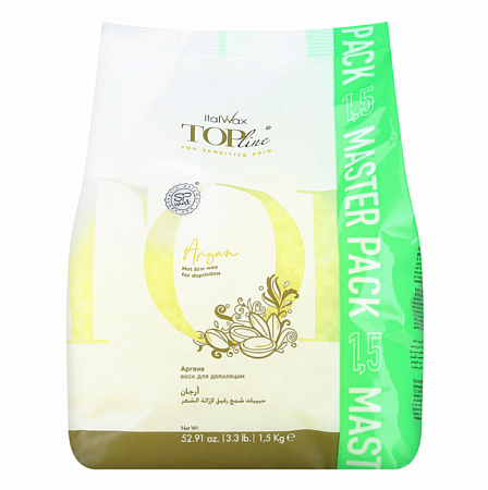 Воск горячий плёночный ItalWax Top Line Аргана гранулы 1,5 кг 