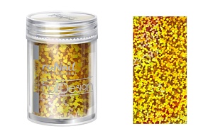 Дизайн для ногтей фольга RuNail золотой мелкая голография 1,5 м Дизайн для ногтей фольга RuNail золотой мелкая голография 1,5 м