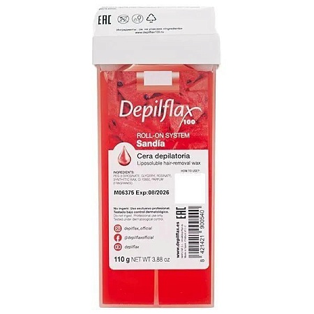 Воск в картридже DEPILFLAX Арбуз 110 гр 