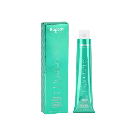 5.35 Kapous Hyaluronic acid Крем-краска для волос, светлый коричневый каштановый, 100 мл