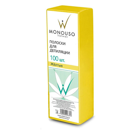 Полоски для депиляции ITALWAX 7х20 100 шт жёлтые 
