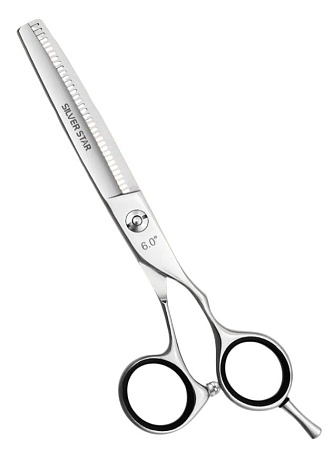 Филировочные ножницы узкая форма лезвий, облегчённые SILVER STAR PN-124-6F PRO 