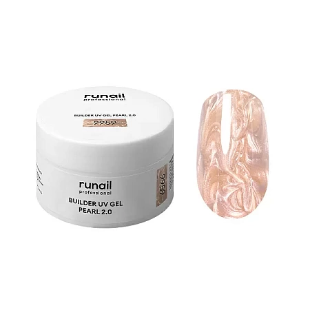Моделирующий УФ-гель с жемчужным эффектом RuNail BUILDER GEL PEARL 2.0 9959 15 гр 