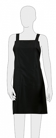 Фартук мастера для стрижки DEWAL мужской 74х78,5см полиэстер чёрный 