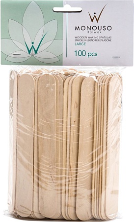 Шпатель деревянный большой ITALWAX 60шт. 