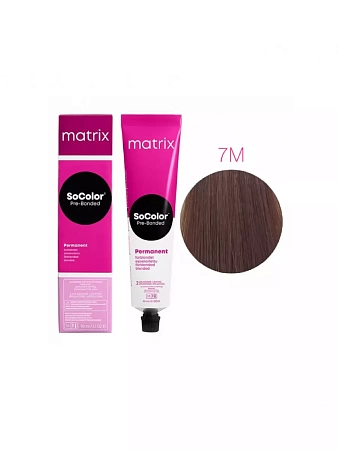 Краска для волос Matrix SoColor Pre-Bonded 7M блондин мокка 90 мл 