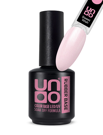 Гель-лак базовый UNO Rubber Color Base Gel - Sweet Wish, 12 г 