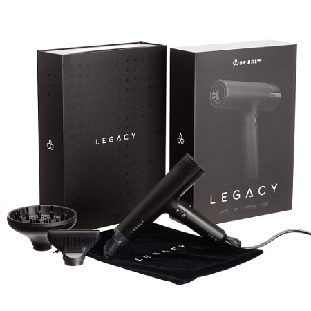 Фен DEWAL PRO LEGACY LD-1889 чёрный 1700W бесщёточный мотор 