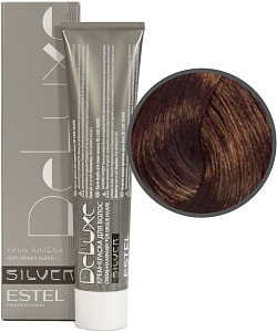 Купить Крем-краска De Luxe Silver (6/54) в Москве по низкой цене! Доставка по всей России ESTEL De Luxe Silver Крем-краска для седых волос, 6/54 тёмно-русый красно-медный, 60 мл