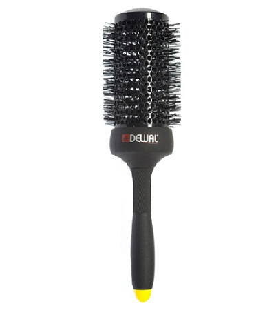 Термобрашинг DEWAL pro BANANA black, керамика, нейлоновая щетина d 53*70 мм 