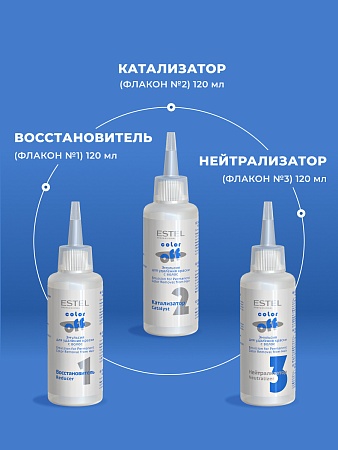 Эмульсия для удаления краски с волос ESTEL COLOR OFF 3х120 мл 
