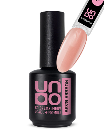 Гель-лак базовый UNO Rubber Color Base Gel - Caramel, 12 г 