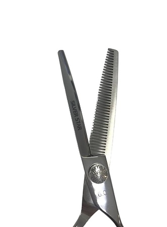 Премиальные филировочные ножницы SILVER STAR PN-136-6F-premium специальная удобная форма ручек 
