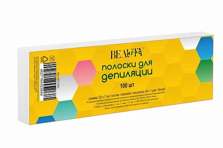 Полоски для депиляции 7х22 ИГРОbeauty 100 шт светло-розовая 