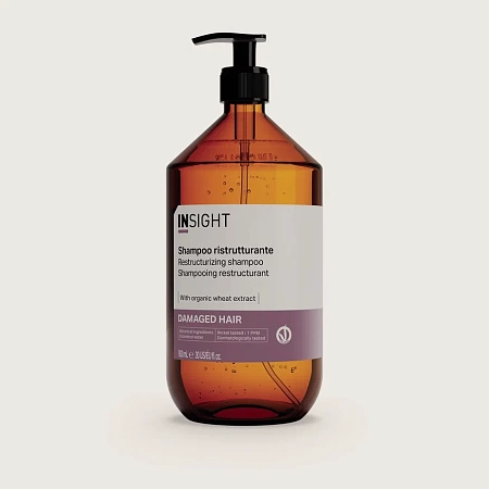 Шампунь RESTRUCTURIZING для восстановления поврежденных волос DAMAGED HAIR INSIGHT 900 мл 