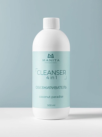 Обезжириватель для ногтей универсальный 4 в 1 MANITA COCONUT PARADISE 1000 мл 