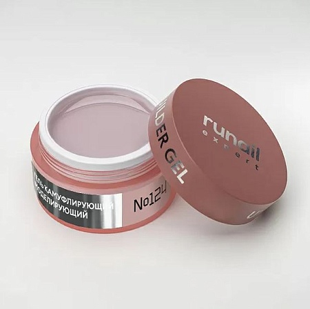 Гель моделирующий RuNail UV BUILDER GEL EXPERT  124 15гр банка 
